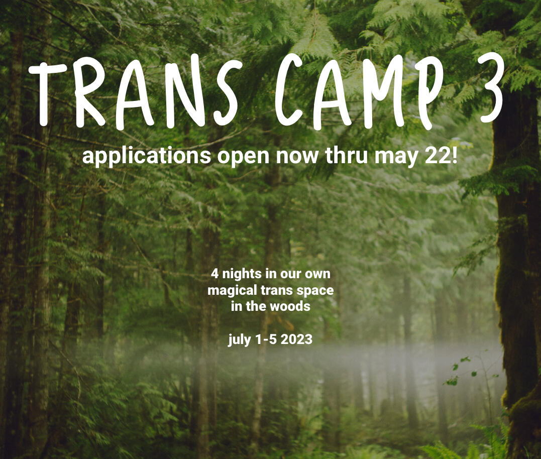 trans camp 3! july 1-5 2023